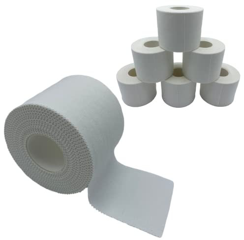 SPORTHERAPY Tape Sportivo Anelastico e Ipoallergenico per Bendaggio Funzionale Sportivo e Professionale | DISPOSITIVO MEDICO CERTIFICATO | Nastro Adesivo 5cm x 10m | Quantità: 6