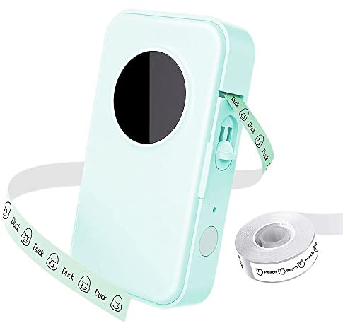 Phomemo D35 Etikettendrucker, Mini Bluetooth Etikettiergerät Tragbarer beschriftungsgerät selbstklebend Labeldrucker, Handgerät Kabelloser Label Printer Für Zuhause, Büro, Schule