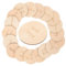 CRILSTYLEO 18pcs Blank Round Wooden Tags for Organizing Decorative Circle Labels for Toy Box and Home Storage Diy Crafts and Nursery Decor Smooth Surface Easy to Use