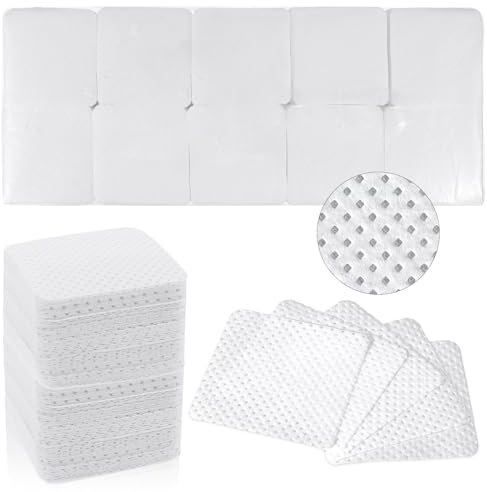 AOZUO Lot de 1000 cotons en cellulose pour ongles en gel non pelucheux, rouleaux de zèlettes, lingettes nettoyantes pour ongles en gel et acrylique