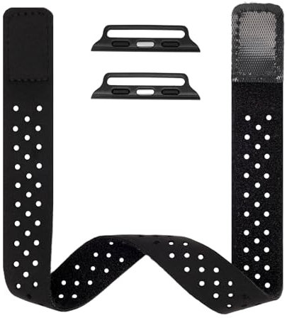 Sahunfri Correa de tobillo para Apple Watch de 38/40/41 mm, 42/44/45/46 mm, correas elásticas suaves para Apple Watch, brazalete deportivo unisex para correr, ejercitarse, talla única, Poliéster, No