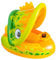 mivceklw Kids Float, Baby Pool Ring, Inflatable Swim Raft, Sunshade Canopy Cover Steering Wheel with Horn Blue Yellow Ideal for Summer Water Play, 1 Piece