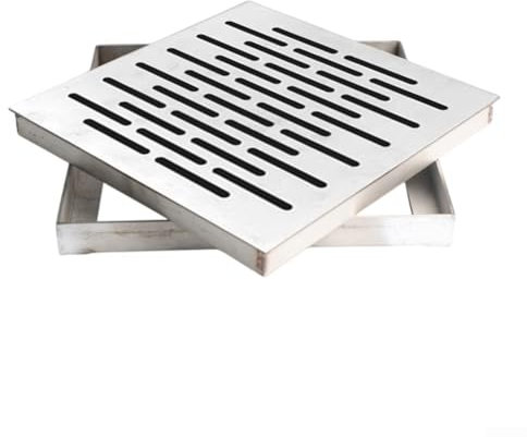 Cubierta de drenaje de piso de acero inoxidable, rejilla de drenaje lineal de ducha con superficies antideslizantes, diseño de drenaje rápido de múltiples agujeros para baño, cocina, exteriores