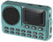 Ressm Mini radio FM portátil con pantalla LED, receptor inalámbrico Bluetooth, grabadora HD, compatible con reproducción temporizada