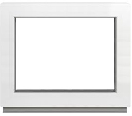 Framex Kellerfenster Festverglasung Weiß 2-fach 50 x 40 cm, Kunststofffenster PVC mit 32 mm Verglasung (4/24/4), festes Fenster für Garage und Gartenhaus, BxH 500 x 400 mm