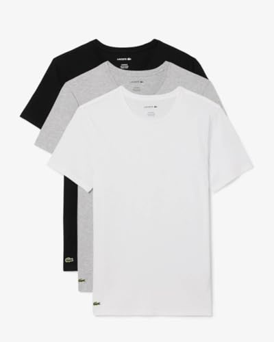 Lacoste Mens 3-Pack Plain Mens T-Shirts
