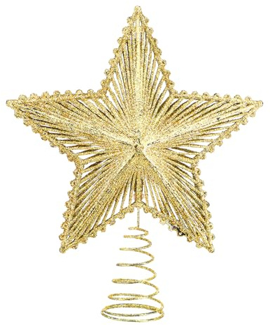 Christbaumspitze Stern Baumspitze Weihnachtsbaumspitze Tannenbaum-Aufstecker Christbaumspitze für Weihnachtsbaum-Heimdekoration
