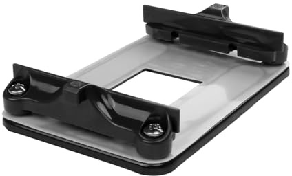 AM4 CPU Backplate & Kühler-Halterung - Universal-Montageplatte für Luft- und Wasserkühlung, Kompatibel mit AMD AM4 Mainboards (A320/B350/X370/B450/X470/A520/B550/X570), Schwarz
