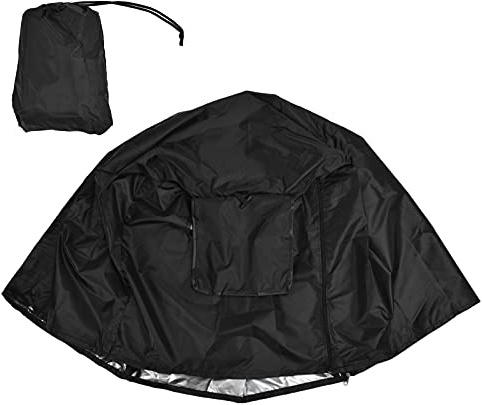 Zerodis Housse de Protection pour Cage pour Animaux de Compagnie, Tissu Oxford, Housse de Protection avec 2 Portes à Volet Roulant, Rideau de Bloquant, Couvertures de Cage (Black)