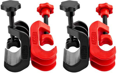 BESSEY Querverbinder STE-CC-SET | für Deckenstützen | 30 kg Belastung | Erweitert Deckenstützen flexibel für Querverbindungen und temporäre Aufhängungen mit sicherer 360 Grad Positionierung