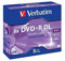 Verbatim DVD+R Double Layer 8.5GB 8X matt Silver Surface Jewelcase Pack 5