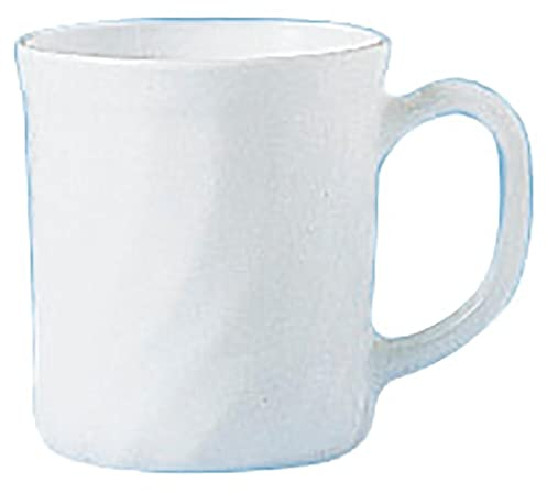 Arcoroc ARC D6880 Trianon Uni Bockbecher, Kaffeebecher, Kaffeetasse, 290ml, Opalglas, weiß, 6 Stück