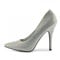Bismaa Mens Womens Drag Queen Cross Dresser HIGH Heel Pointy Toe Court Shoes Big Sizes UK 9,10,11,12 (UK 11/EU 45, Silver Glitter)