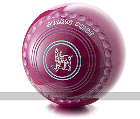 Drakes Pride Professional bowls - Magenta/Red, Gripped, Size 2, Heavy