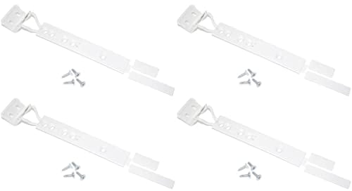 Yourspares 4 x Universal Integrated Sliding Door Hinge Mounting Kit Fits Diplomat, Electrolux, Essentials, Frigidaire, Gorenje, Haier, Hoover, Hotpoint, Howdens and Hygena