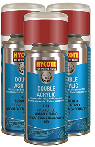 Hycote Fiat Tiziano Red 150ml (Pack of 3)
