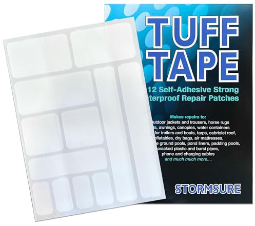 Tuff Tape Repair Tape for Down Jacket - Waterproof, Self-Adhesive, Durable for Instant Down Jacket Repairs