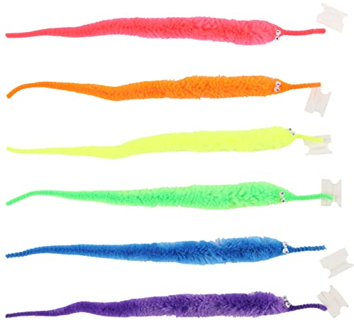 XiXiRan Magic Worm Spielzeug, 12 Stück Süßer Magischer Wurm, Twisty Zauberwurm, Magischer Fuzzy-Wurm, Wurm Katzenspielzeug, Magische Raupe, Bunt Wurm Spielzeug Für Kinder Und Katze