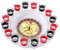 Fubdnefvo 16 Tassen GlüCksrad Entertainment Turntable Drinkware Game Turntable Bar Supplies