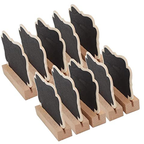 predolo 10 Stücke Holztafel für Preisauszeichnung und Namensschilder im Kaufladen