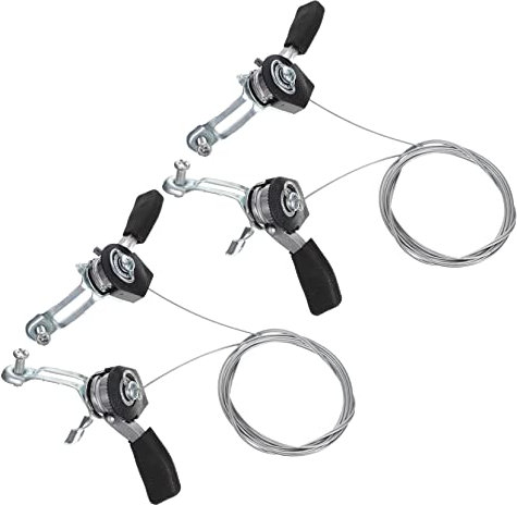TOGEVAL 2 Pezzi Leva Del Cambio Per Bicicletta in Acciaio Inossidabile e Lega Di Alluminio Set Laterale Compatibile Biciclette Da Strada e Pieghevoli Cambio Fluido e Leggero