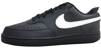 Nike Herren Court Vision Lo Sneaker, Black/White-Black, 44 EU