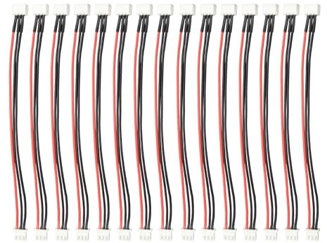 HUAZIZ 15 Stück 2S JST-XH LiPo Akku Balance Ladegerät Verlängerungskabel 20cm 22AWG, Verlängerungskabel für das Batterie-Ladegerät, Lipo Baterrie JST-XH Stecker Ladekabel