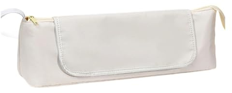 WAZUBC Large Capacity Hair Curling Tools Travel Bag, 2-in-1 Heat Proof Mat & Hair Tools Travel Bag for Hair Straighteners, Curling Iron, Hair Dryer (Beige)