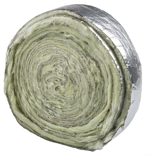 Enveloppe de protection thermique de 100 m avec tuyau en feuille d'aluminium en fibre de verre pour plus d'efficacité énergétique dans le système CVC pour Plumbi