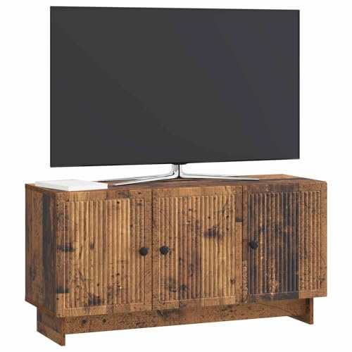 vidaXL TV-Schränk Altholz 99 x 34,5 x 50 cm Holzwerkstoff, Wohnzimmer, moderner Schrank, viel Stauraum, zeitgemäße Regale, Entertainment-Einheit, Aufbewahrungslösung
