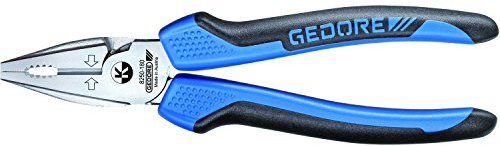 Gedore 1698877 Power Combination Pliers SB 8250-180 JC DIN 5746 2K Handle Length 180 mm