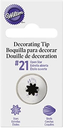 Wilton Open Star Piping Tip #21