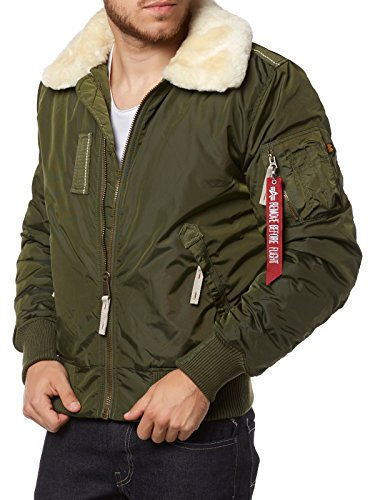 Alpha Industries Herren Injector III Bomberjacke, Sage-Green, XXL