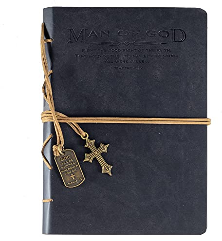 Divinity Boutique Journal, Man of God with Black Cross Charm (22880), Cross Black
