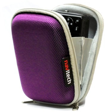 Navitech Purple Hard Water Resistant mp3 Digital Audio Player Case/Cover Compatible with The CFZC 2.4 inches 8GB