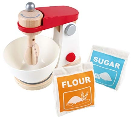 Hape- Jeu d'Imitation en Bois Robot de Cuisine, E3147, Blanc