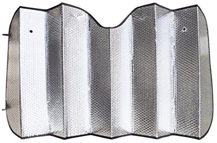 VIP - Parasol delantero coche 130 X 60 cm, aluminio/ plata