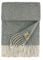 Linen & Cotton Hochwertiger Warmer Schal Wollschal Classico für Damen Herren - 100% Weicher Merino Wolle, Dunkelgrau/Grau (45 x 200cm) Tuch, Halstuch, Winterschal, Übergangsschal, Stola, Langschal