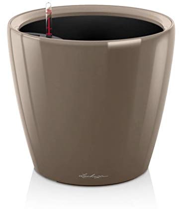Lechuza Pflanztopf Classico LS 35 Taupe Hochglanz 16065