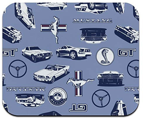 Tapis de souris fin à profil bas Motif Ford Mustang