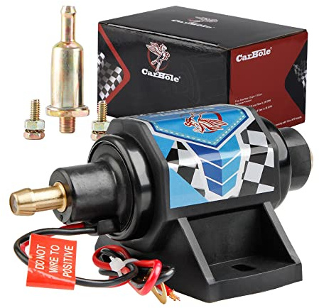 CarBole 12 Volt Electric Fuel Pump 5-9 PSI, 35 GPH for Gasoline Engines