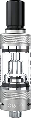 Justfog Atomizador Q16 PRO para cigarrillo electrónico Justfog Q16/Q16 PRO, depósito de 1,9 ml, cristal pyrex, bobina de 1,6 Ohm incluida (Producto sin nicotina) (Plata)