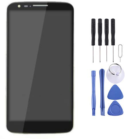 ZAORUN Ersetzen Teil LCD Display + Touch Panel mit Rahmen for LG G2 / D801 / D800 / D803 (Schwarz) Handy-Schirm-Ersatzteile (Farbe : Black)