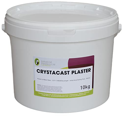 Stone Plaster - Crystacast Very Hard White Plaster in Sealed Bucket 10kg