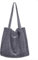 Etercycle Umhängetasche Damen Grosse Kapazität Cord Schultertasche Retro Handtasche für Alltag, Büro, Schulausflug und Einkauf - Grau