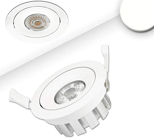 LED Einbaustrahler, weiß, 15W, 45°, neutralweiß, schwenkbar, dimmbar