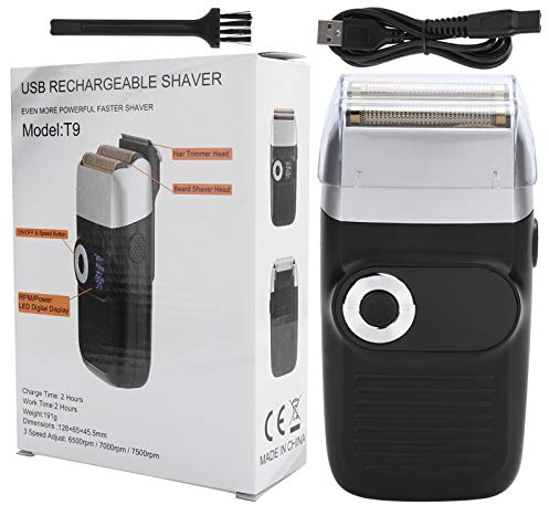 Rasierer Herren Elektrisch, Folienrasierer Herren Elektrorasierer Elektrischer Folienrasierer Wiederaufladbarer Glatze Bartschneider LCD Schnurrbart Rasierer für Herren