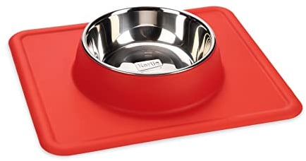 Karlie Silicone INOX - Dex Bowl (350 ML), Couleur Rouge