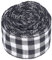 Cikonielf 5m Kariertes Band, Schwarz Weiß Rot Weihnachten Wired Edge Ribbon Dekoratives Wired Plaid Ribbon für Zuhause DIY Geschenkverpackung Handwerk(02)
