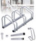 Tubiaz Râtelier vélos Système Range-vélo, Support de Rangement Vélo pour 3 Vélos de sol et de montage mural, Dimensions70.5x32x26cm